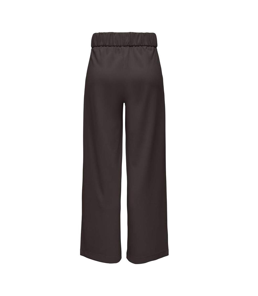 Pantalon fluide femme marron jdy honey-2