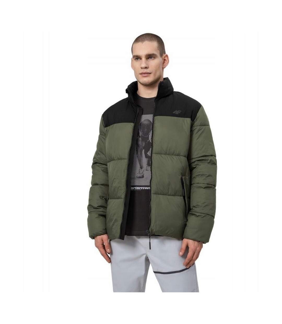 Doudoune Style Matelassé H4z22 Homme Vert 4F-1