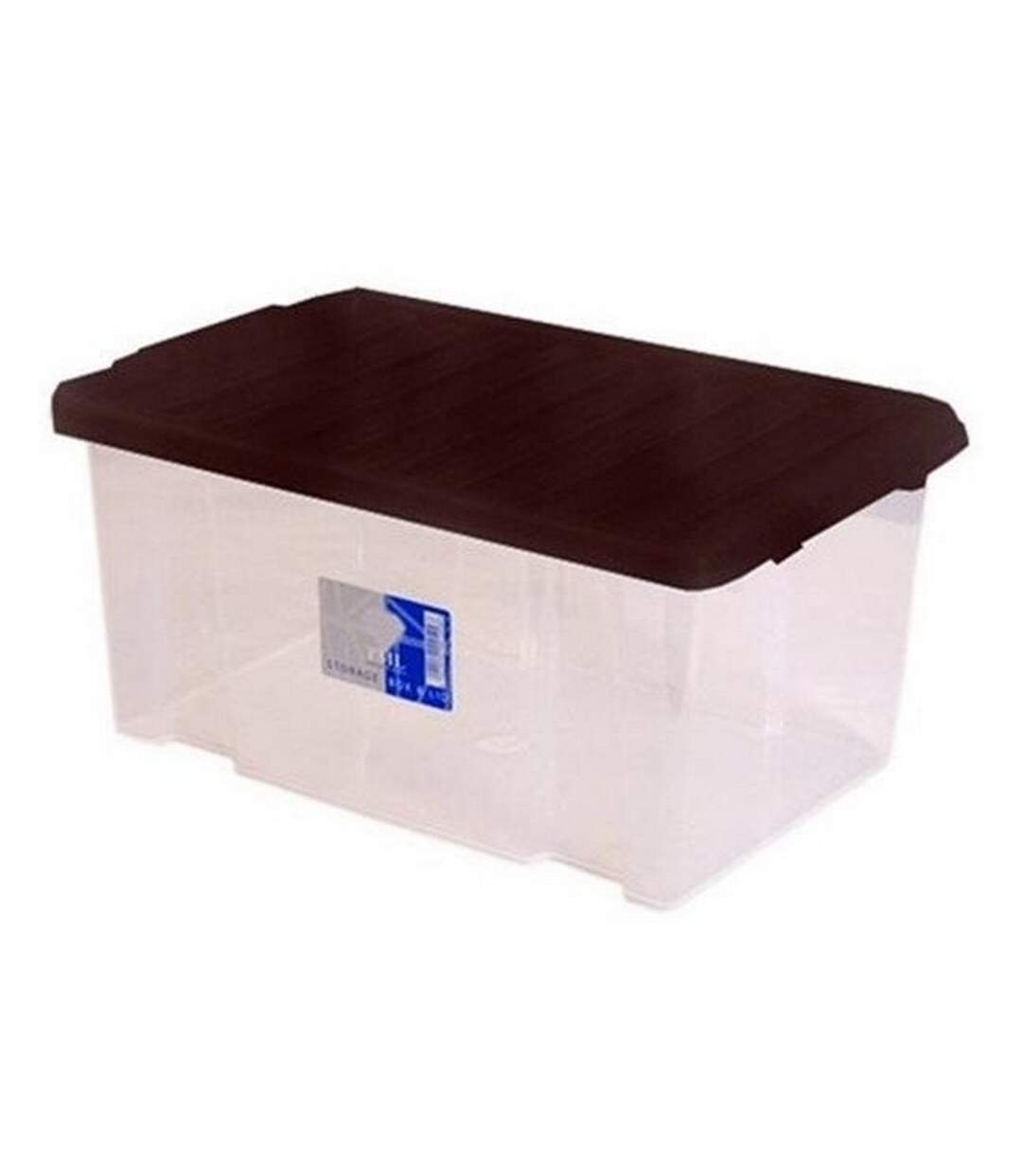 TML Clear Storage Box with Lid (Clear) (One Size) - UTST6187-1