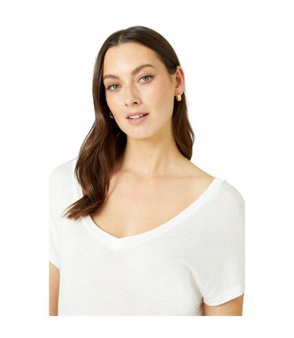 Maine Womens/Ladies Slouch T-Shirt (White)