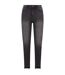 Womens/ladies High Waist Skinny Jeans Real Black Washed Urban Classics-1