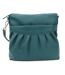 Eastern Counties Leather Womens/Ladies Leona Ruched Leather Purse (Petrol) (One Size) - UTEL429