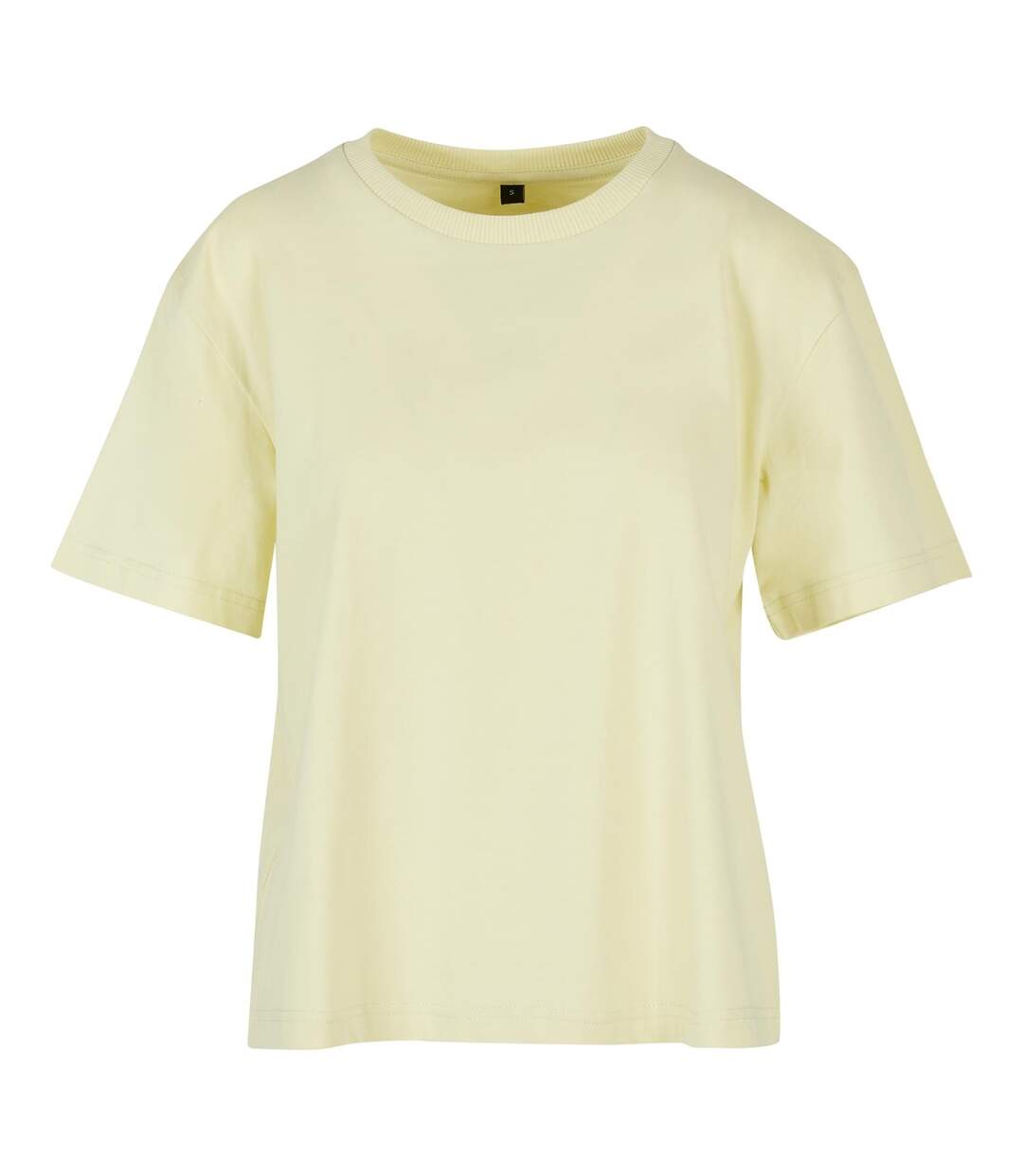 T-shirt Everyday Femme Jaune Pâle Build Your Brand-1