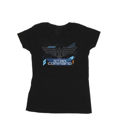 Disney T-shirt en coton Femme/Ladies Lightyear Star Command Icons (Noir) - UTBI29205