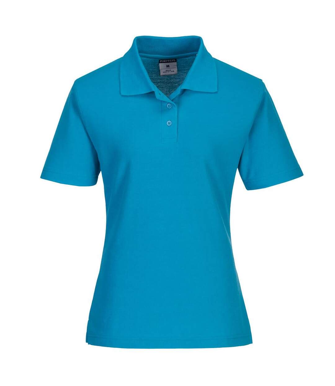 Womens/ladies naples polo shirt aqua Portwest