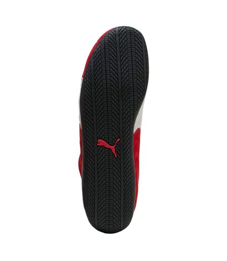 Mens Speedcat Cow Leather Trainers Red White Puma
