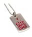 Liverpool FC Premier League Champions Engraved Dog Tag (Silver/Red) (One Size) - UTTA6502