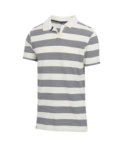 Polo tempete homme blanc cassé / bleu marine Regatta