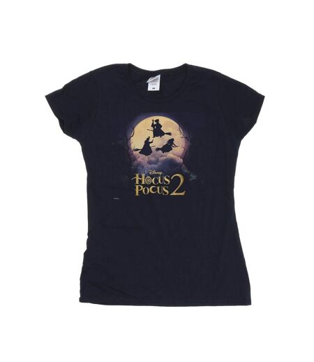 Disney T-shirt en coton volant Hocus Pocus Witches pour femmes/femmes (Bleu marine) - UTBI48536