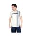 Mens Racing Stripe T-shirt Silver Navy Lambretta-4