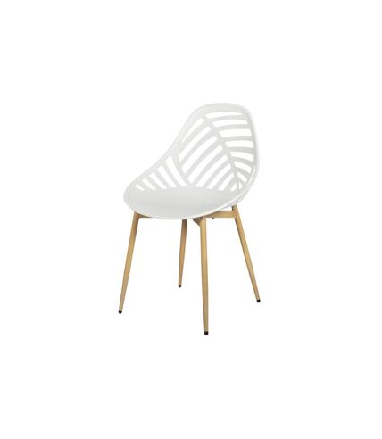 Lot de 4 Chaises de Jardin Alameda 83cm Blanc