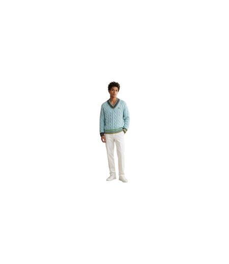 Sweat Motif/style Logo Brodé Homme Turquoise Vif Lacoste