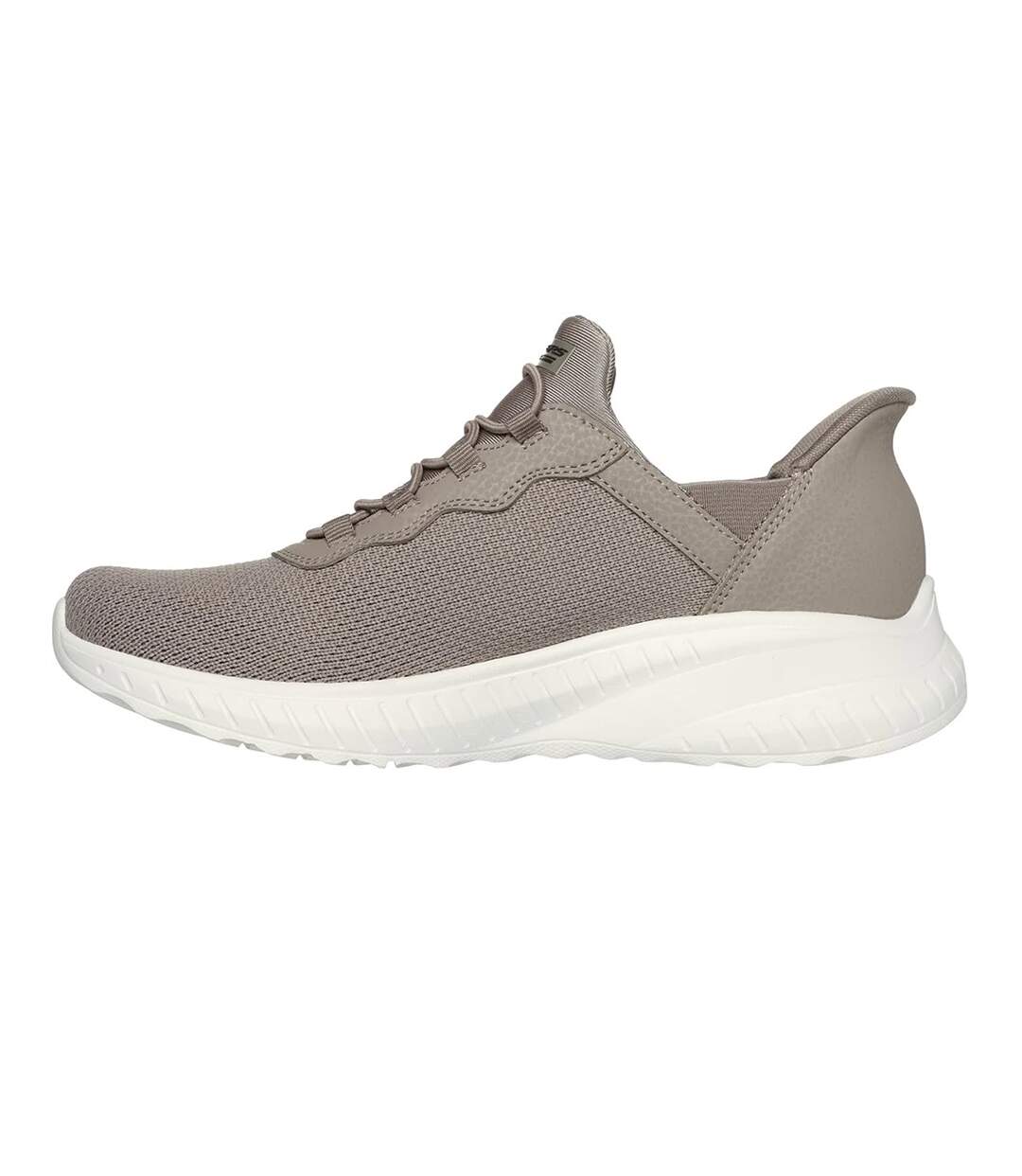 Womens/ladies Bobs Sport Squad Chaos Trainers Taupe Skechers-2