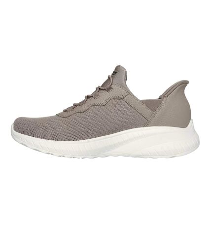 Womens/ladies bobs sport squad chaos trainers taupe Skechers