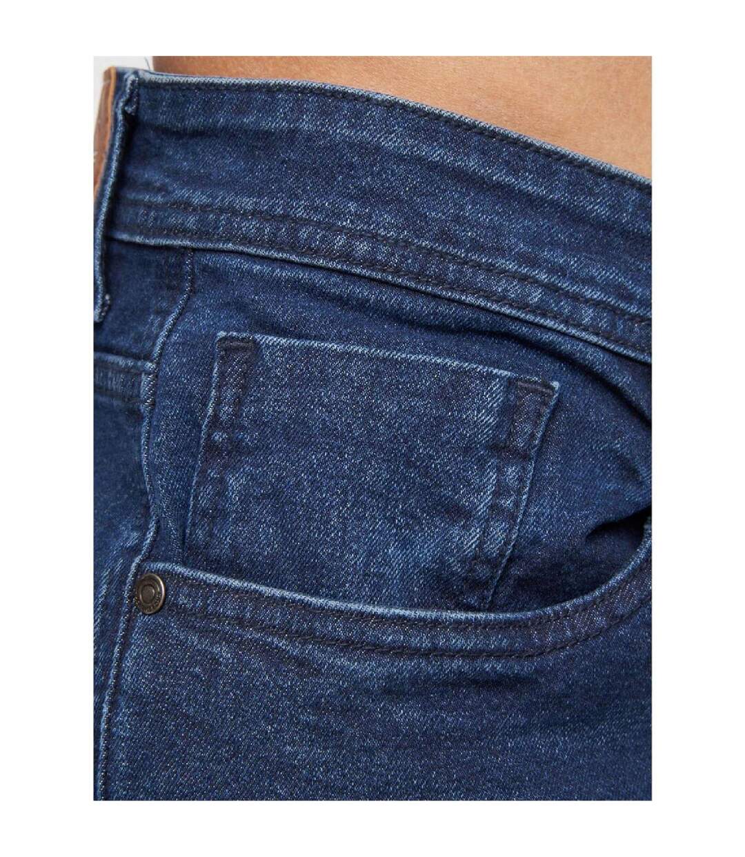 Mens Malcolm Slim Jeans Dark Wash Crosshatch-3