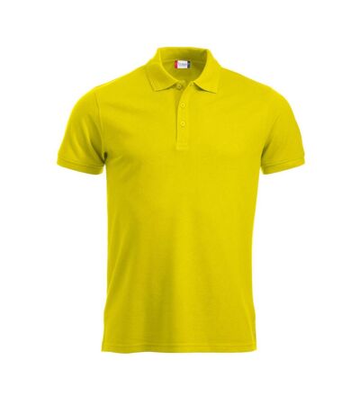 Polo Manhattan Homme Jaune Fluo Clique