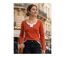Tee-shirt MAYFLOWER CLUB2R rouge fantaisie : l'effet 2 en 1 ultra stylé-1