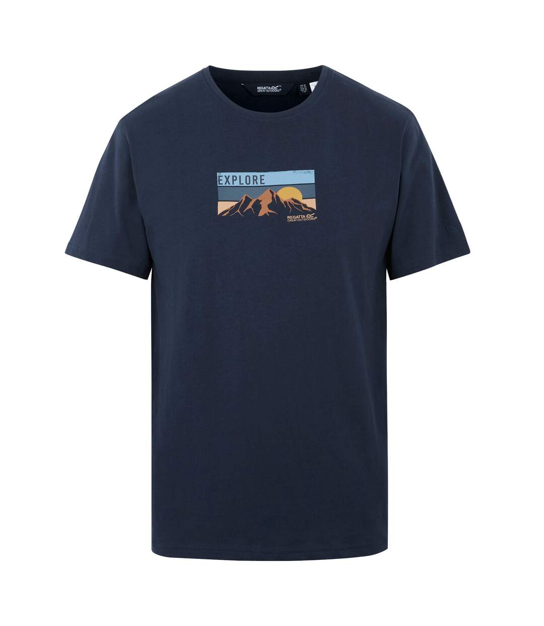T-shirt Cline Explore Homme Bleu Marine Regatta-2