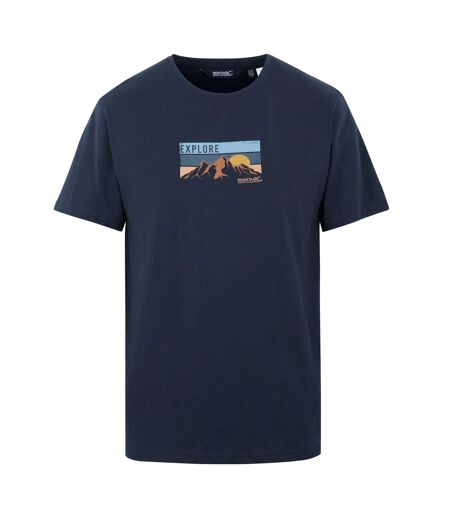 T-shirt Cline Explore Homme Bleu Marine Regatta