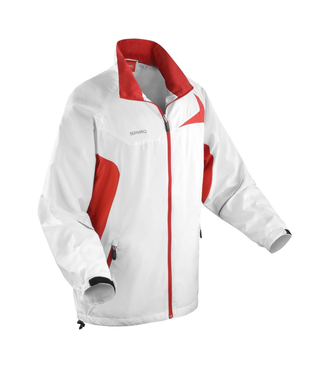 Spiro - Veste de sport légère hydrofuge - Homme (Blanc/Rouge) - UTRW1474