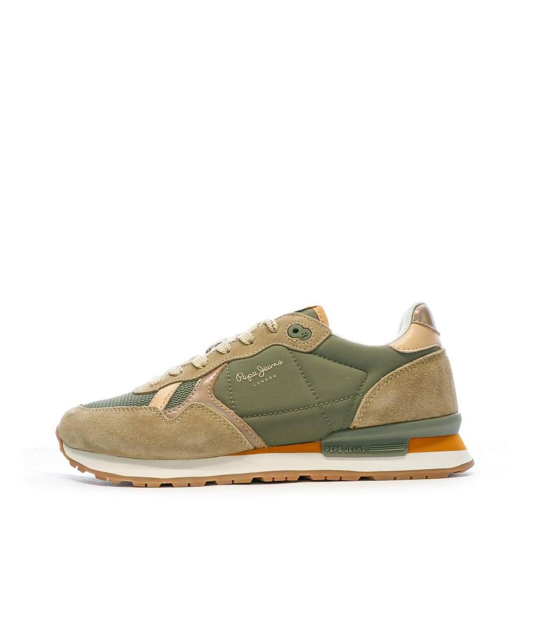 Baskets kaki femme pepe jeans pepe jeans brit jump-1