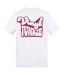 Unisex Adult Vinyl Junkie T-shirt White AWD-1