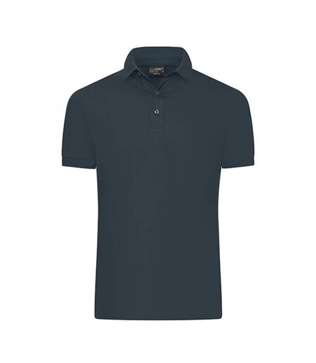 Polo Mercerised Homme Graphite James And Nicholson