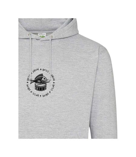 Sweat À Capuche Festival Bass Drum Homme Gris AWD