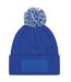 Bonnet Unisexe Pour Adultes Snowstar Printers Bleu Blanc Beechfield-2
