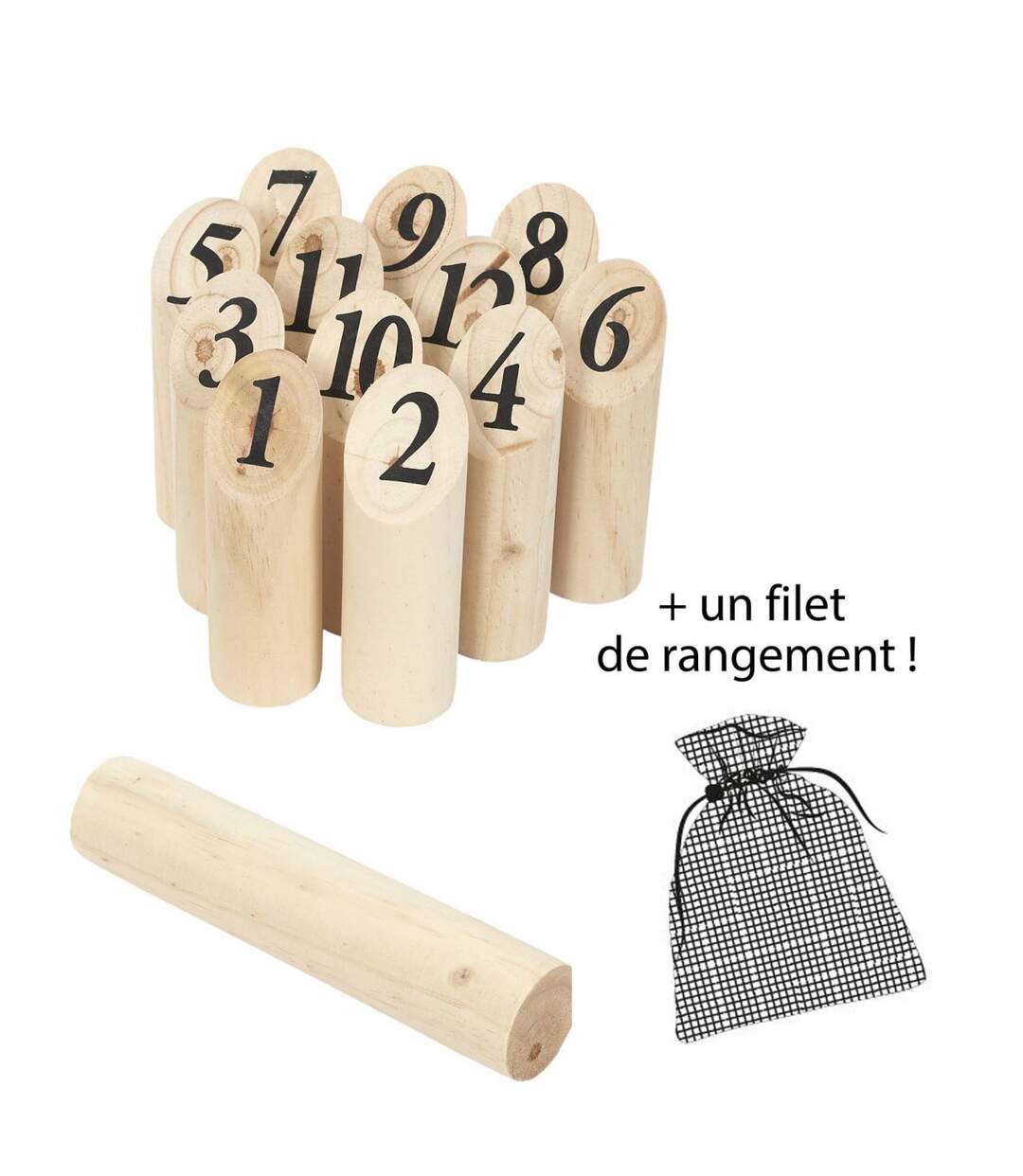 Jeu de quilles en bois nordique-1