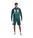Sweat À Capuche Entraînement Style Gros Logo Rival Homme Vert Under Armour-4