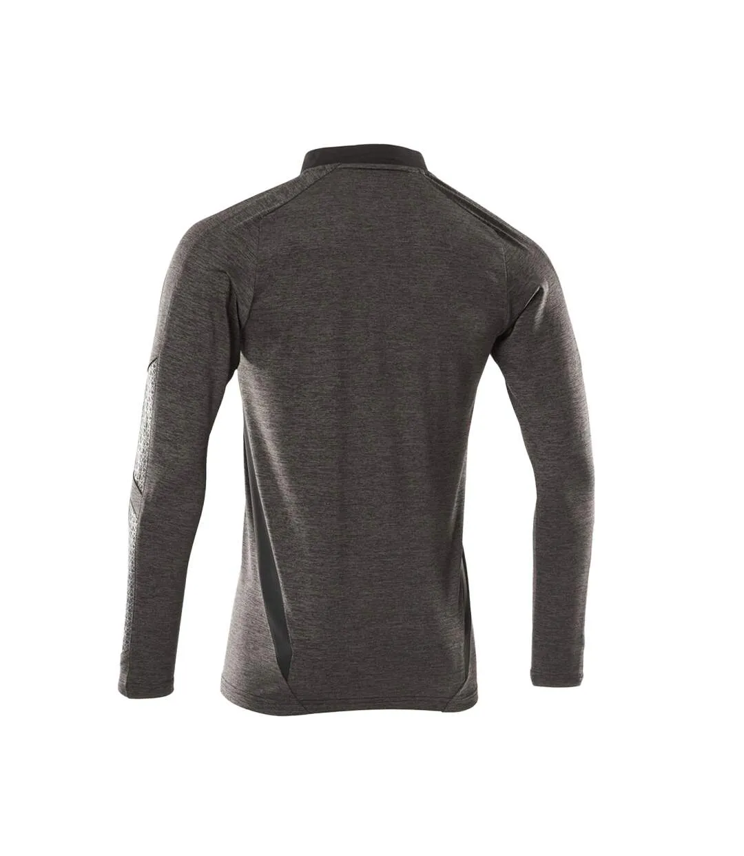Polo Manches Longues Motif/style Tacheté Accelerate Homme Anthracite Foncé Noir Mascot-2
