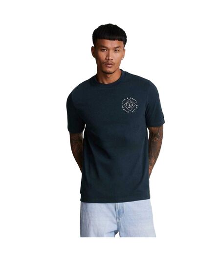 T-shirt Motif Tampon Homme Bleu Marine Lyle & Scott