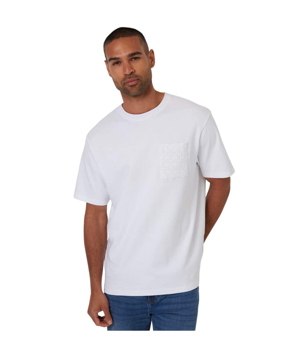 T-shirt Hyde Homme Blanc Threadbare-2
