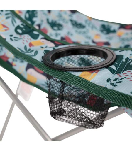 Childrens/kids joejoe tropical leaves camping chair one size multicoloured Trespass