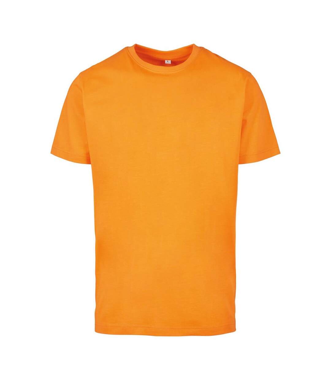 T-shirt à col rond homme orange vif Build your Brand