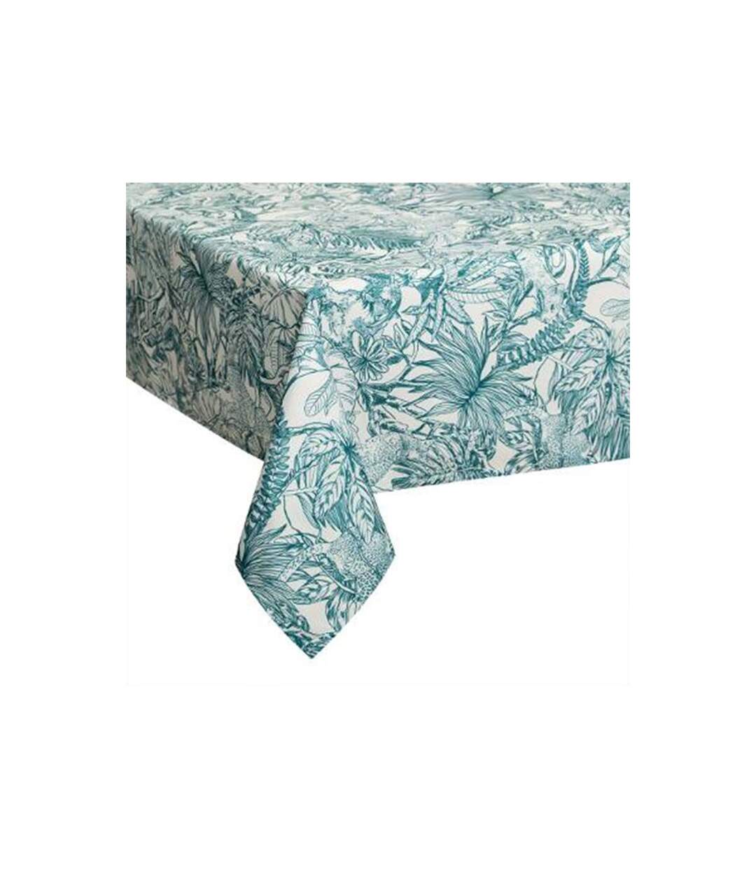 Nappe Antitache à Motifs Jungle 140x240cm Bleu-1