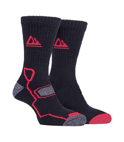 2 Pack Mens Super Soft Bamboo Trekking Hiking Socks for Boots