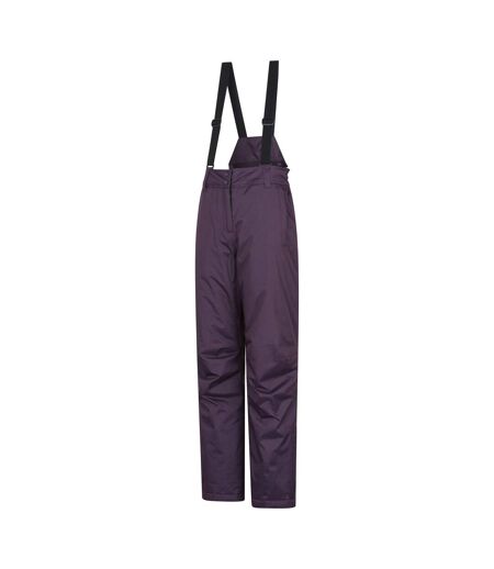 Womens/ladies Moon Ii Ski Trousers Dark Purple Mountain Warehouse