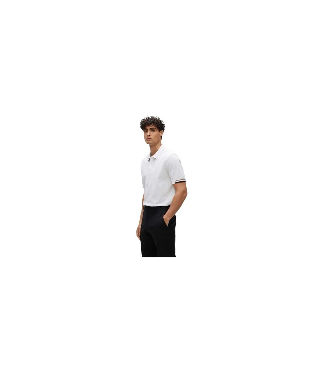Polo Parlay Homme Blanc Boss-1