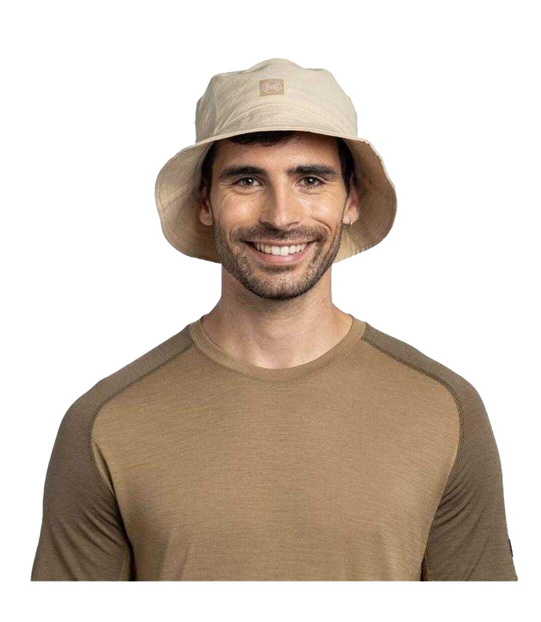 Bob Motif/style Logo Adventure Beige Buff-1