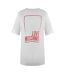 Womens/ladies Box Logo Oversized T-shirt Dress White Love Moschino-1