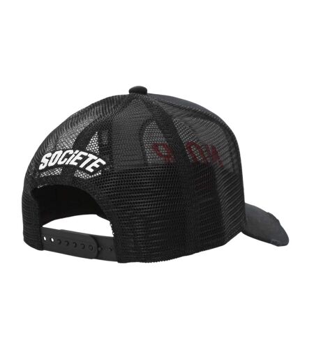 Casquette Trucker Motif/style Logo Homme Rouge Noir Societe Noir