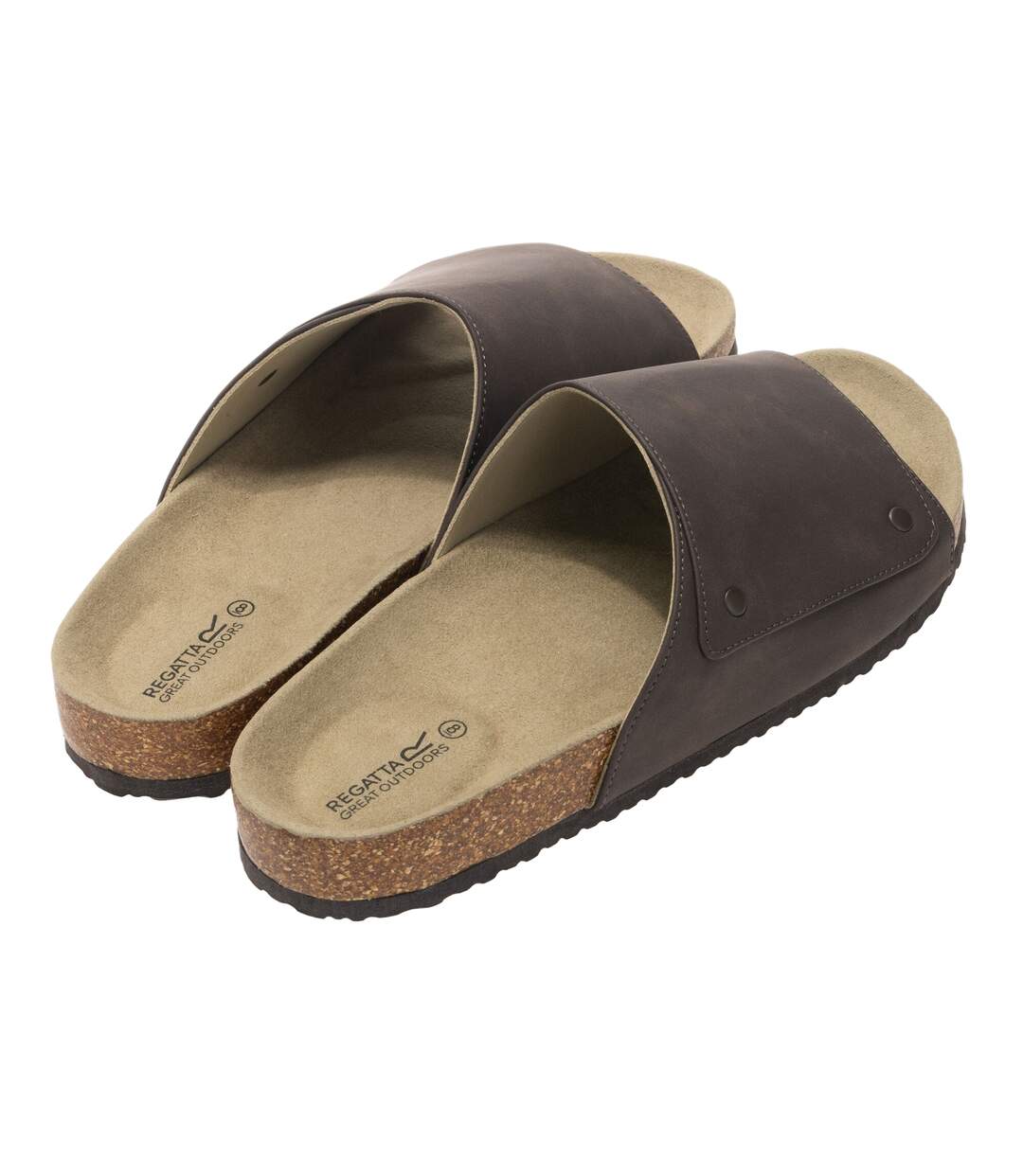 Sandales Coasten Homme Marron Gris Foncé Regatta-2