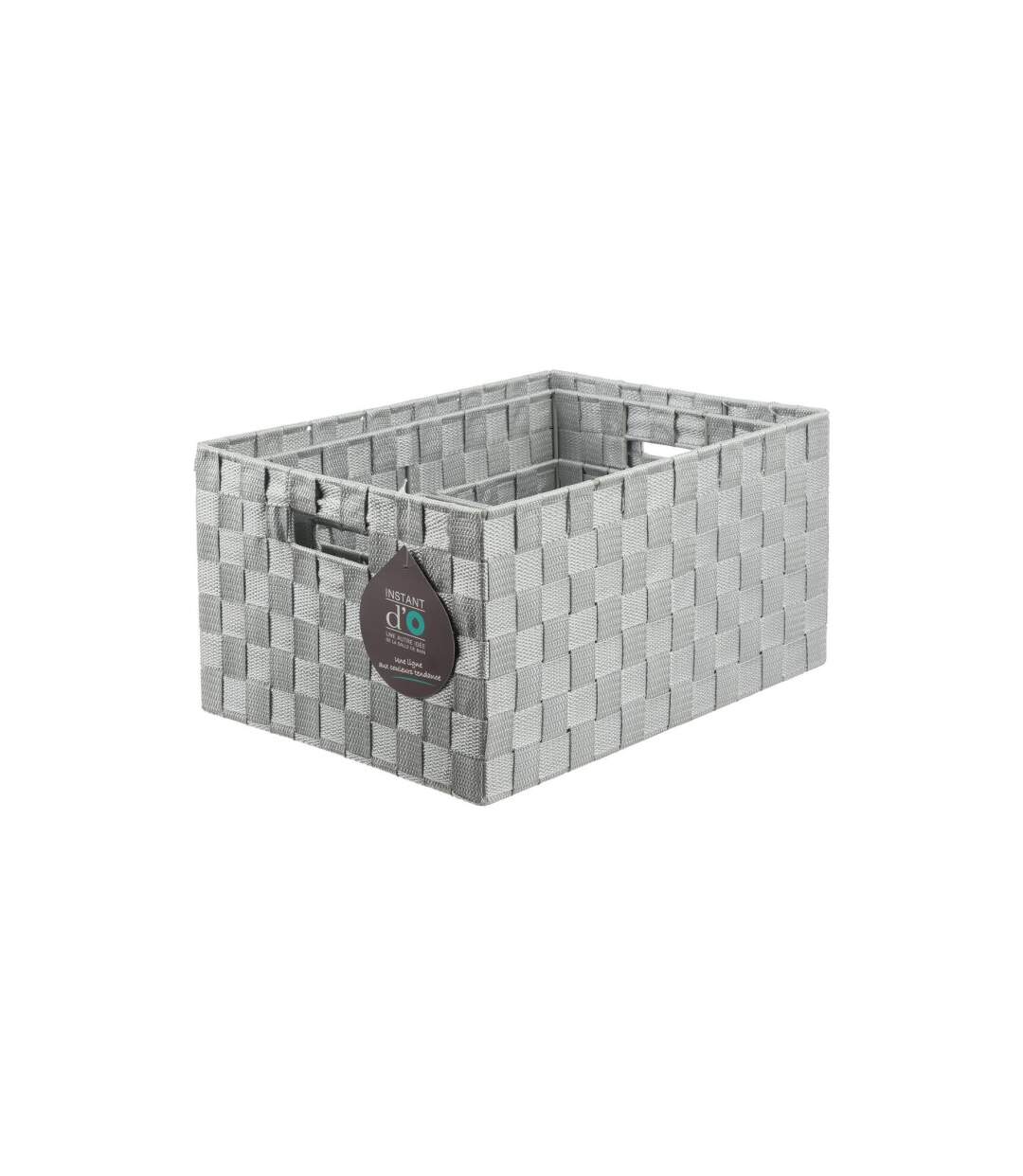 Lot de 4 Paniers de Rangement Déco 38cm Gris-2