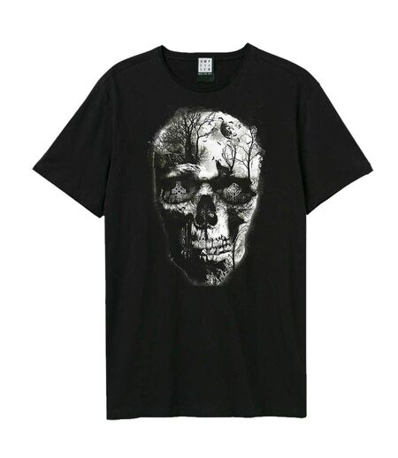 T-shirt Style Cimetière Shadows Adulte Noir Amplified