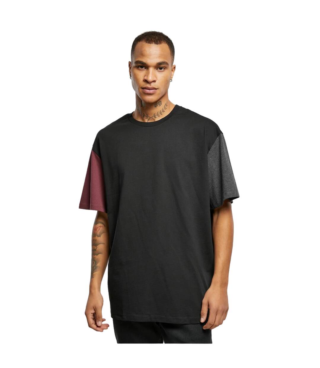 T-shirt Motif/style Blocs De Couleurs Homme Noir Urban Classics-3