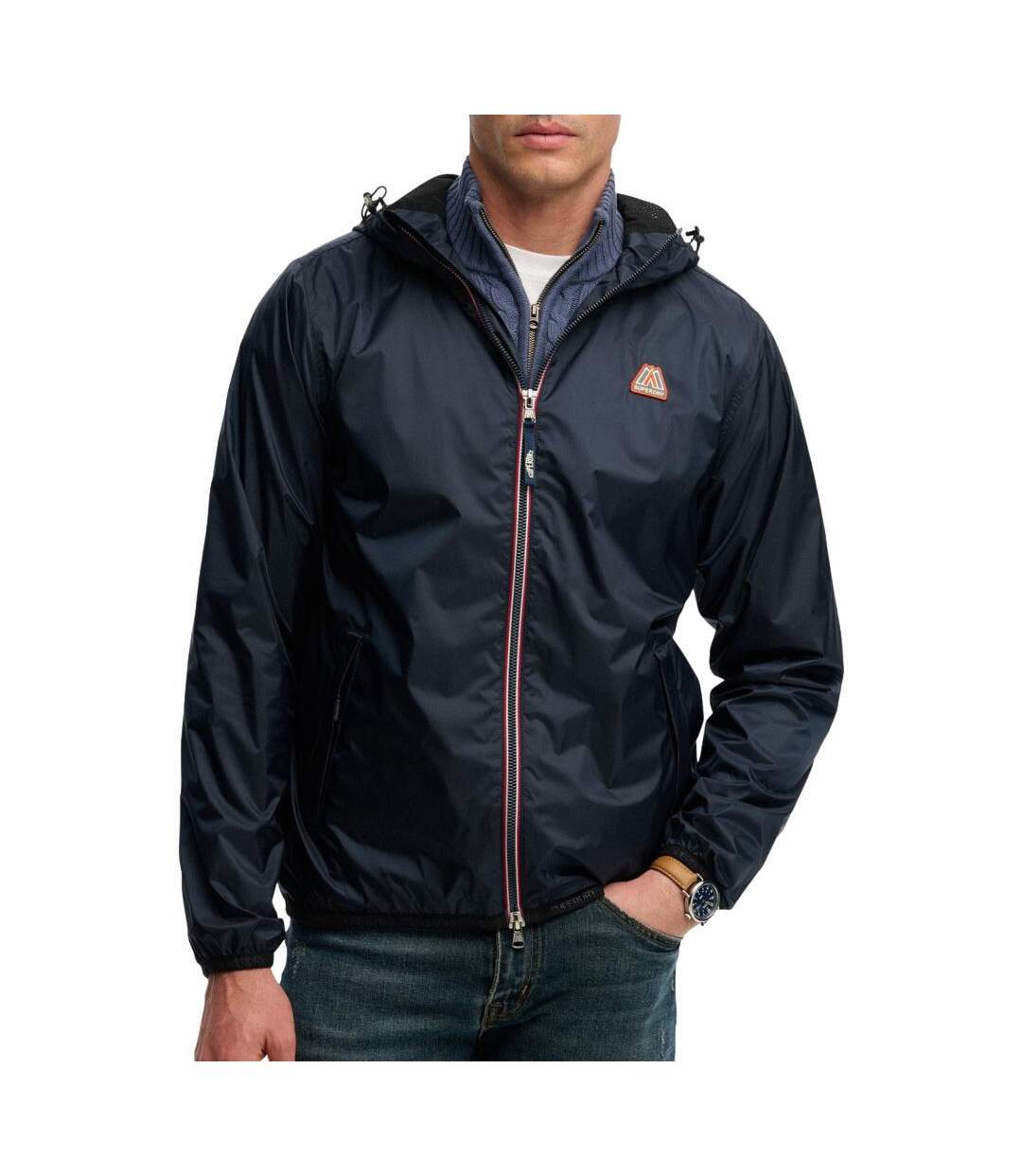 Veste de pluie marine homme superdry essential tri windbreaker-1