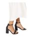 Womens/ladies Safiya High Block Heel Sandals Black Dorothy Perkins-3