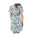 Robe Blanche/Bleu à Motifs Femme Vero Moda Easy - L